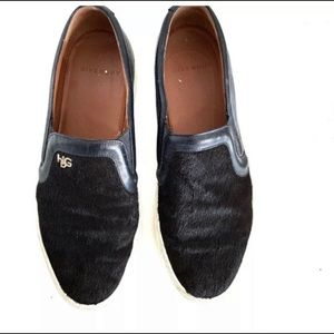 Givenchy calf hair slip ons